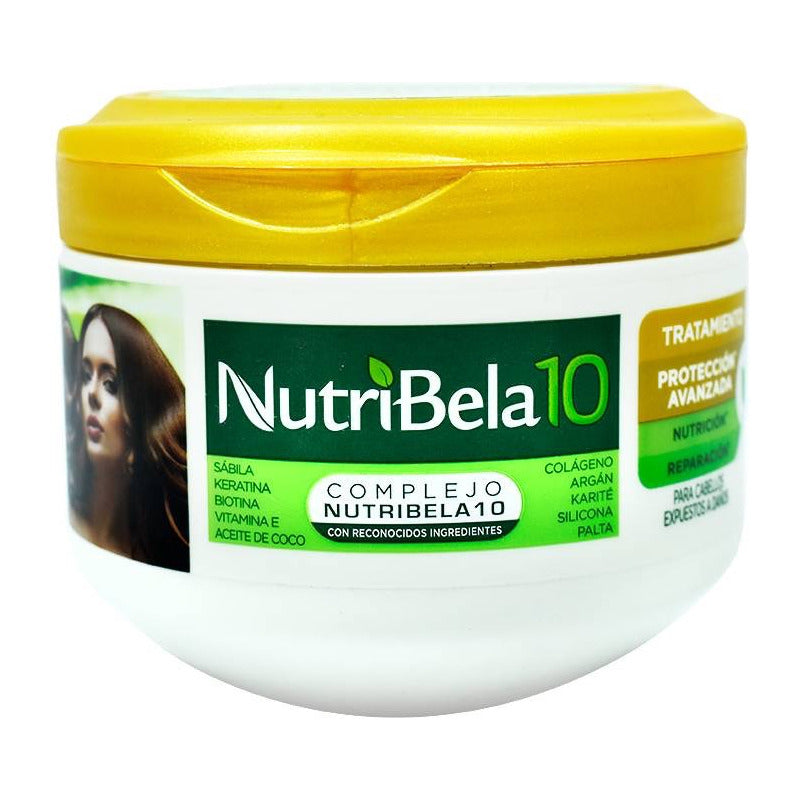 Tratamiento Capilar Nutribela 10 Nutrición 300g (4 Pzs)