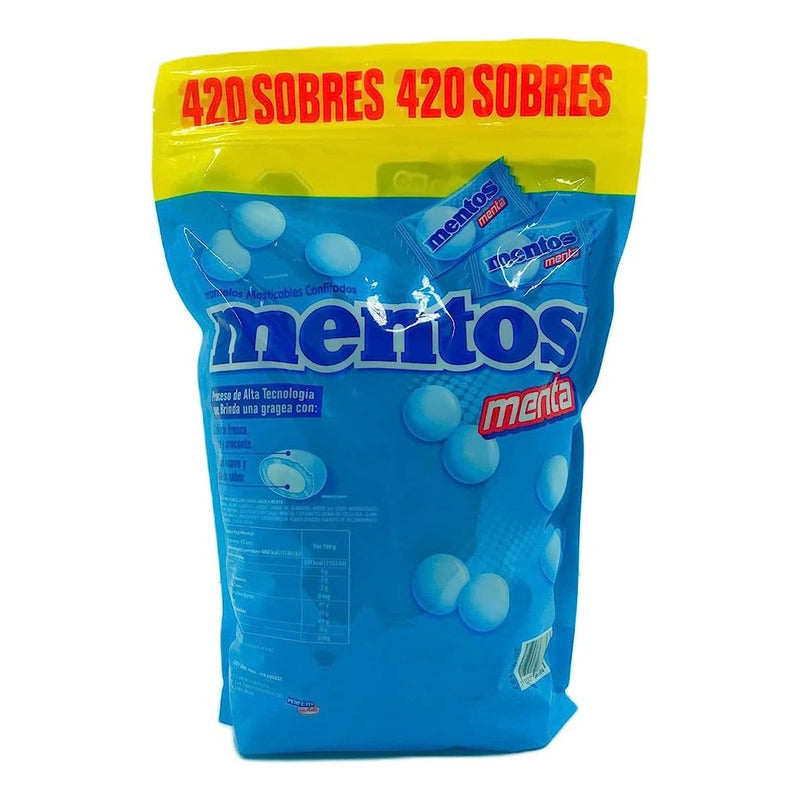 Caramelos Confitados Mentos Con 420 Sobres