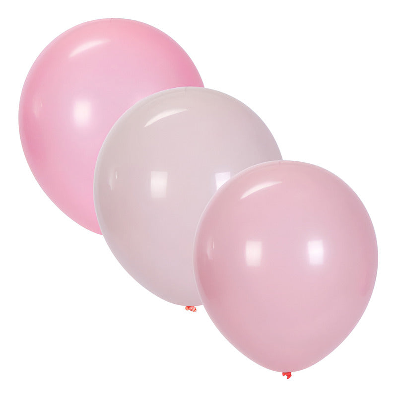 Globos Surtidos De 30cm Tonos Rosas  10 Piezas Surtido Rosas
