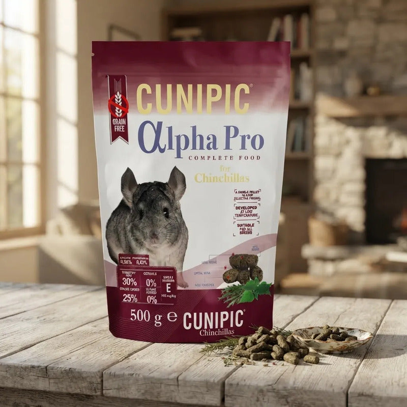 Cunipic Alpha Pro Alimento Para Chinchilla, 500 G