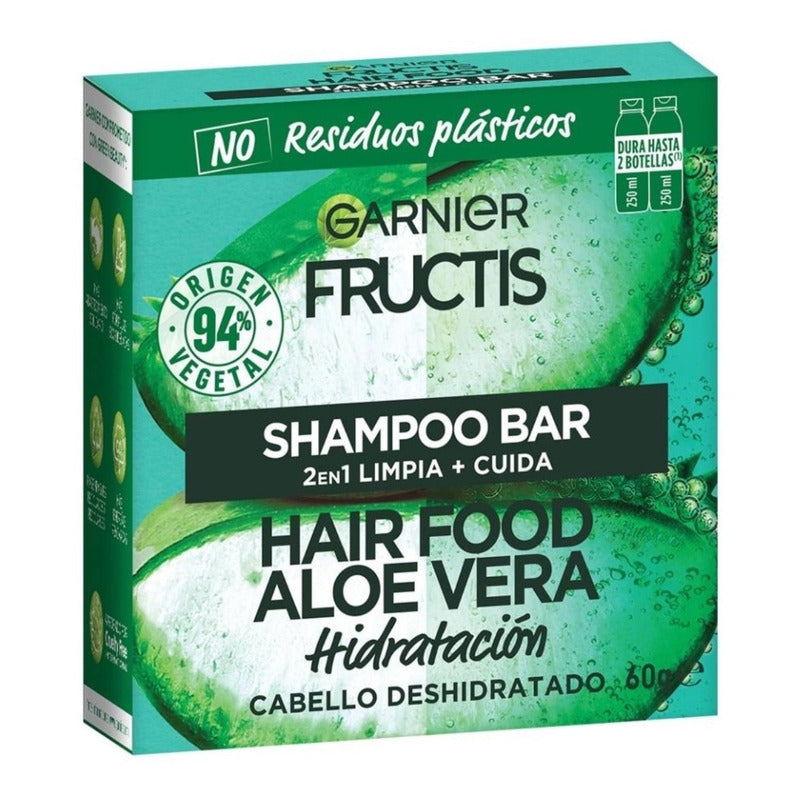Shampoo Bar Garnier Fructis  Aloe/vera 2 Pack 60g C/u