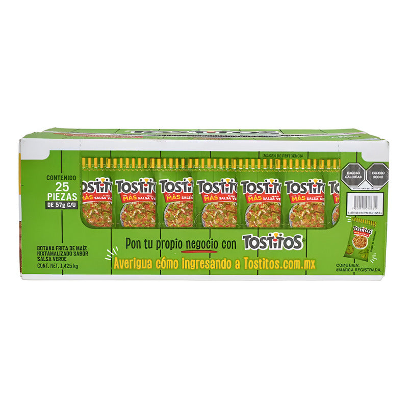 Tostitos Salsa Verde 25 Piezas De 57gr