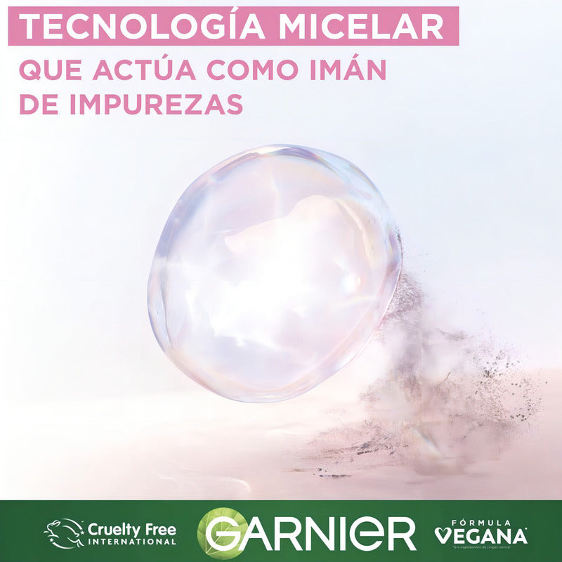 Desmaquillante Y Limpieza Agua Micelar Garnier 3 Pzas 400ml