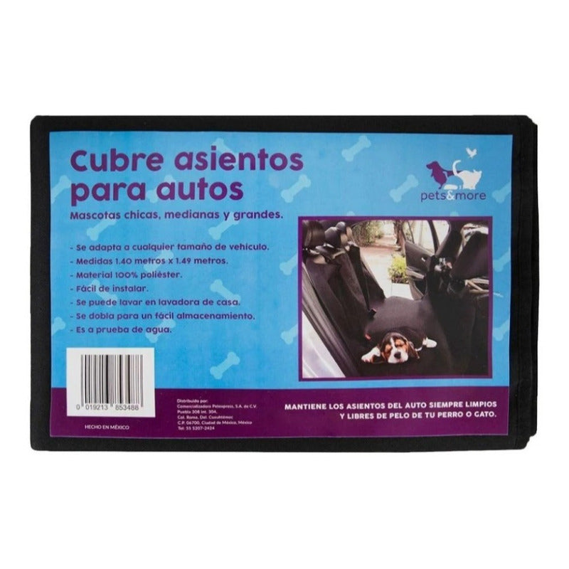 Cubre Asientos Para Auto Pets & More Para Mascotas 1 Pza
