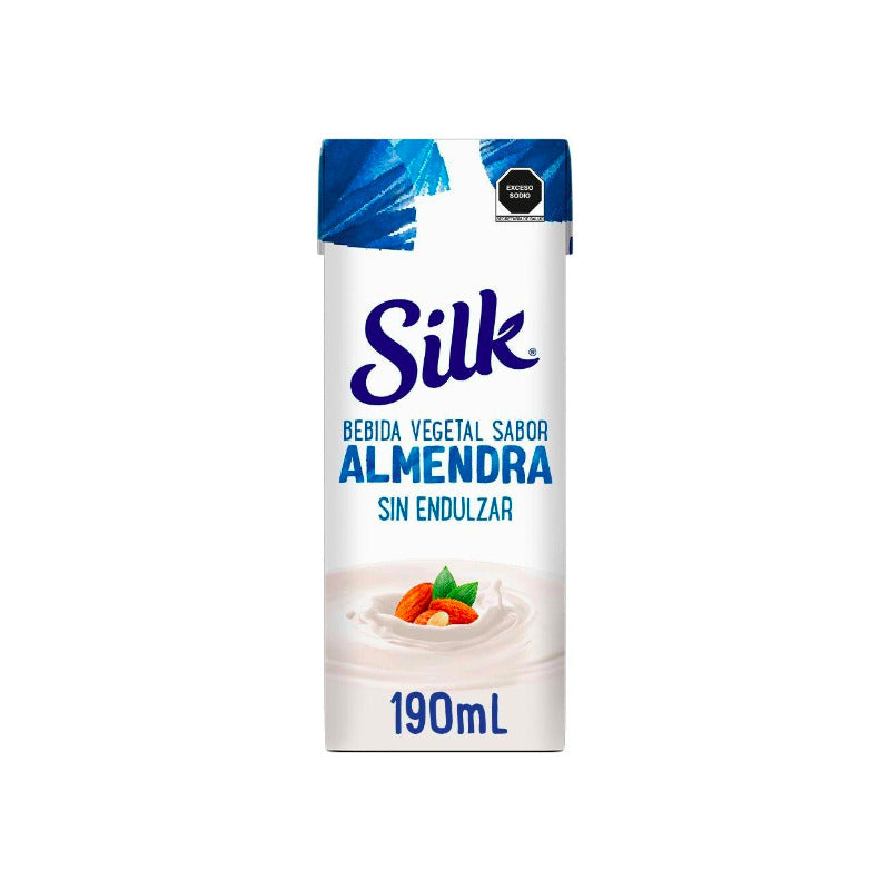 Bebida Vegetal Silk Almendra Sin Azúcar 5 Piezas De 190ml
