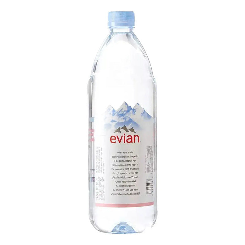 Agua Evian 12 Pzs. De 1 Lt. C/u