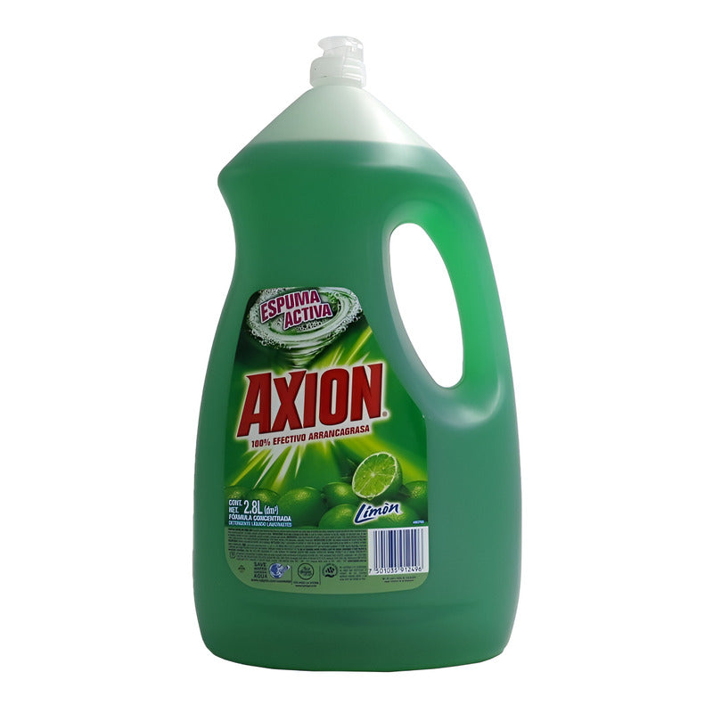 Lavatrastes Para Lavavajillas Axion Limón Líquido En Botella 2800 ml