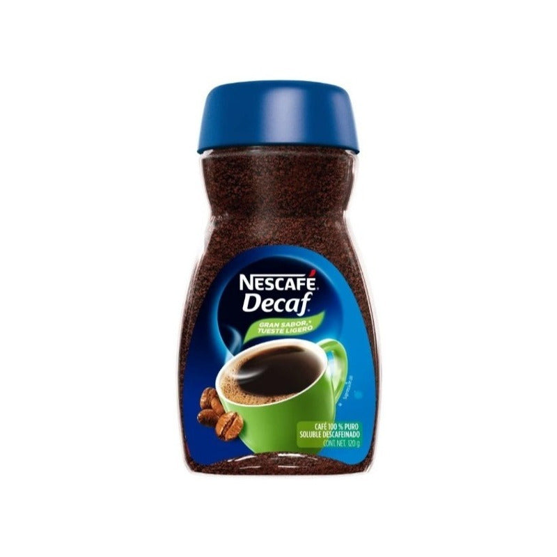 Café Soluble Nescafé Decaf Sin Cafeína 120 G (2 Frascos)