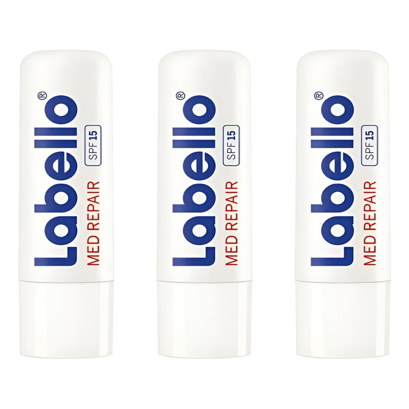Balsamo Labial Labello Med Repair Fps 15 2 Piezas De 4.8gr