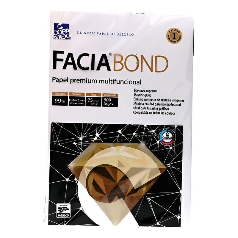 Papel Facia Bond Doblecta 37k 500 Hojas Blanco