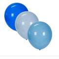 Globos Surtidos De 30cm Tonos Azules 10 Piezas Surtido De Azules