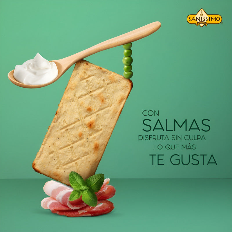 Tostaditas Horneadas Salmas Sanissimo Caja C/48 Paquetes