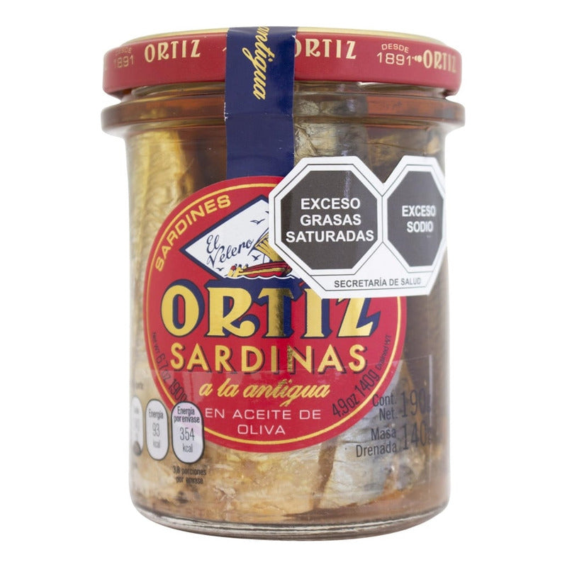 Sardinas En Aceite De Oliva Ortiz 190grs (2pzs)