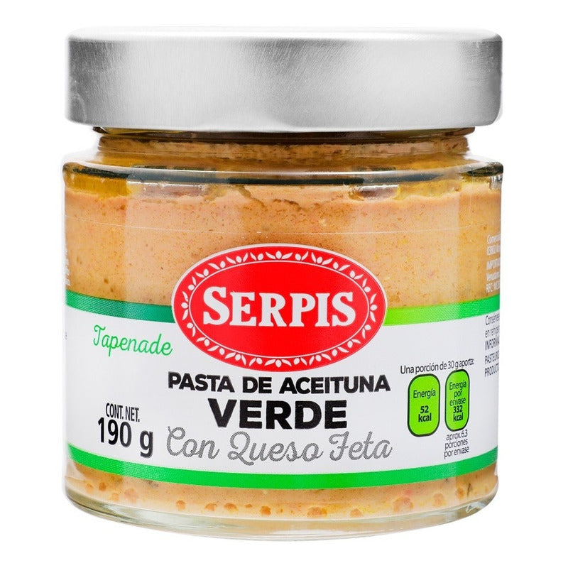 Tapenade Pasta De Aceituna Verde Serpis 190gr 3 Pack Ipg