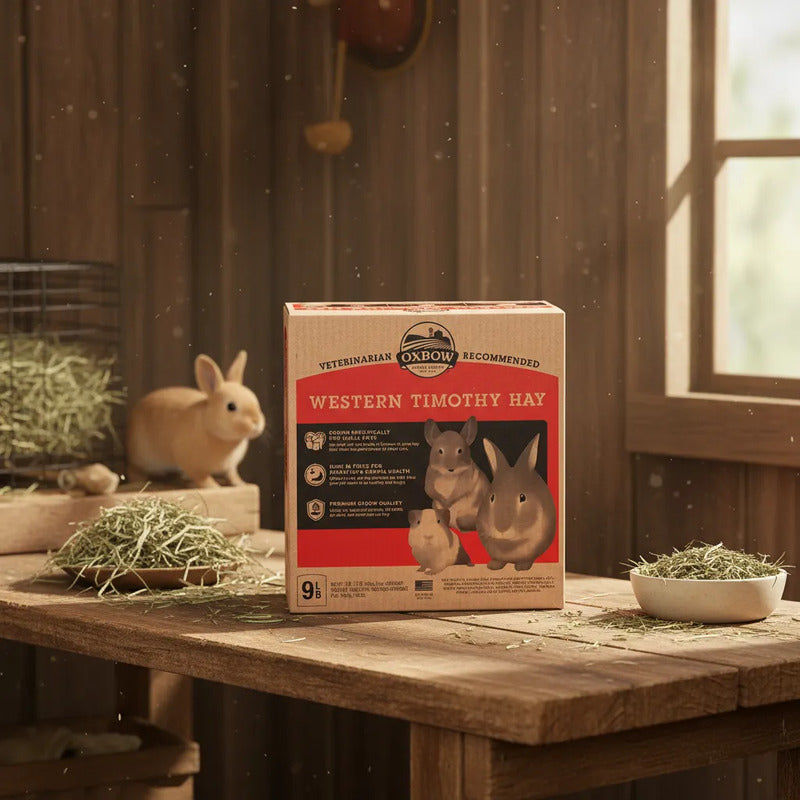 Oxbow Caja Heno Timothy Para Pequeñas Mascotas, 4 Kg