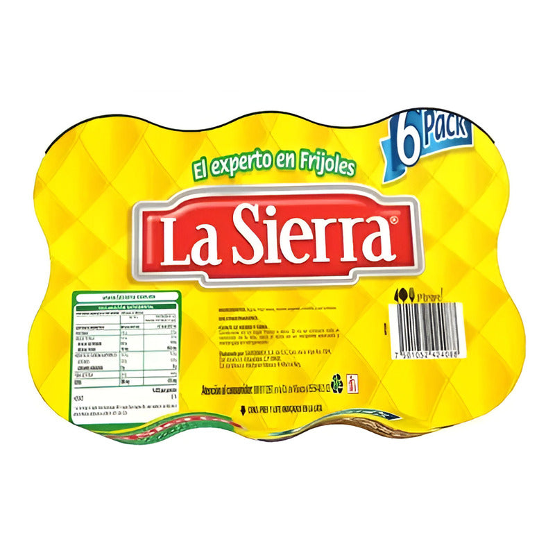 Frijoles La Sierra Bayos Refritos 6 Pzas De 580g