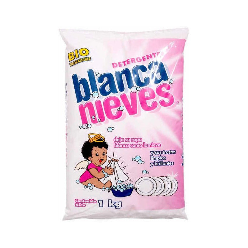 Detergente En Polvo Blanca Nieves 10 Pzas De 1 Kg