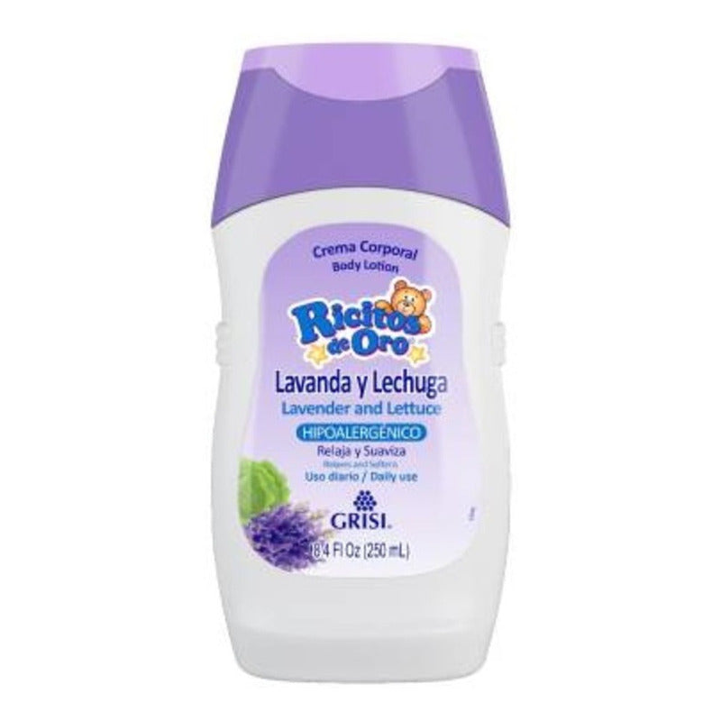 3 Pzas Crema Corporal Grisi Ricitos De Oro Lavanda  250 Ml