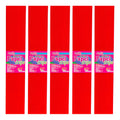 Papel Crepe Color Rojo De 50cm X 2m 10 Pliegos Rojo Papel Crepe Color Marfil De 50cm X 2m 10 Pliegos