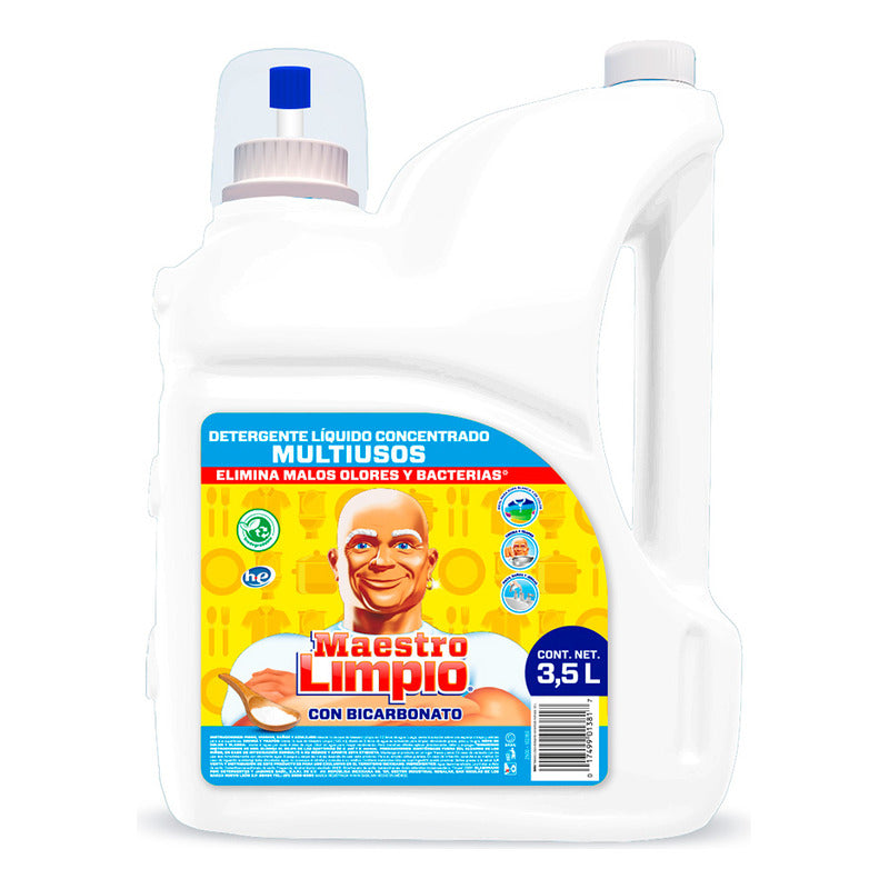 Liq Concen Multiusos Maestro Limpio Bicarbonato 3.5lt 2pzs