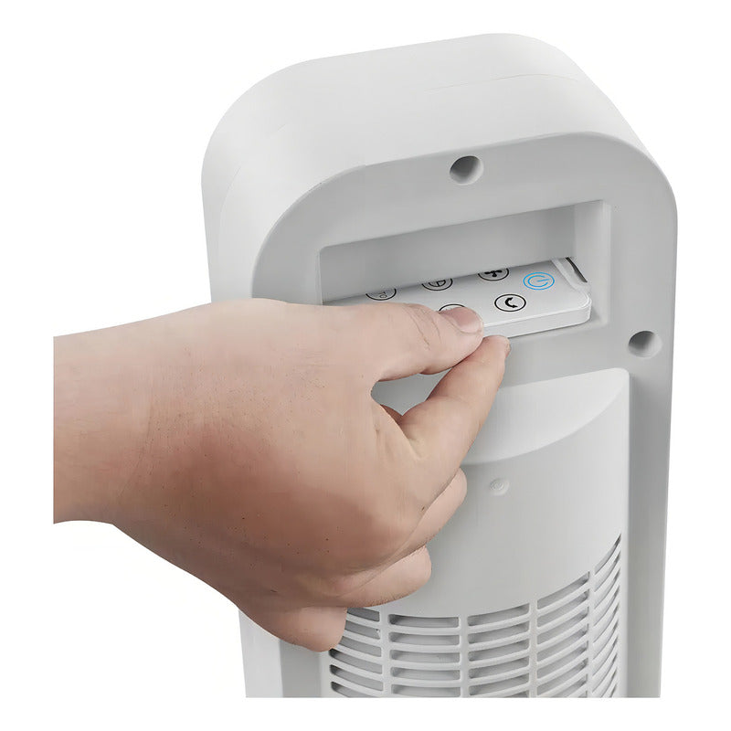 Ventilador De Torre Omnibreeze 4 Velocidades Con Control Remoto 26 Cm Blanco Plástico 0