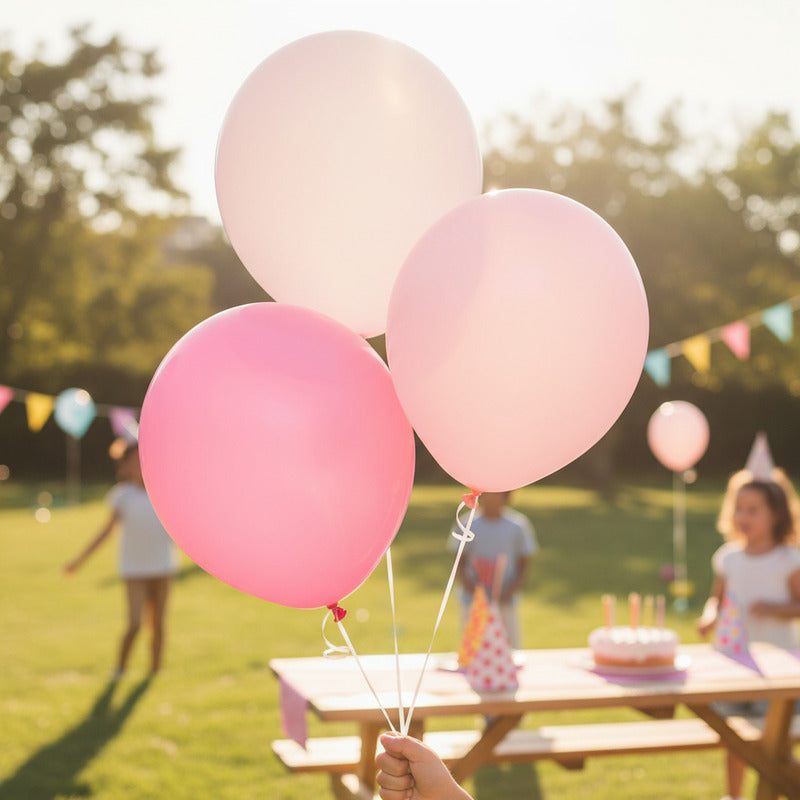 Globos Surtidos De 30cm Tonos Rosas  10 Piezas Surtido Rosas