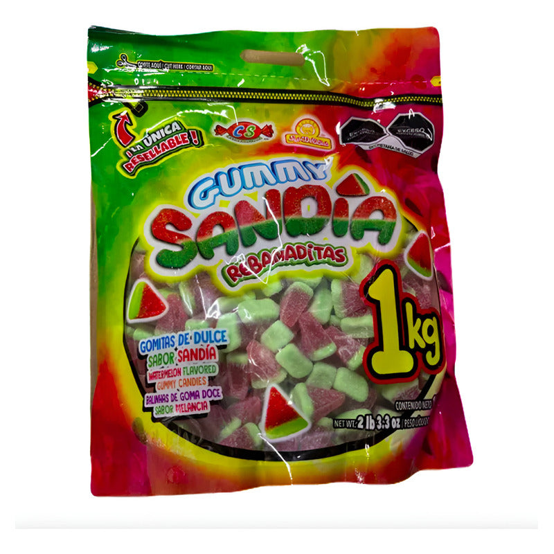 Gomitas Gummy Sandia Rebanaditas Las Delicia Bolsa De 1kg