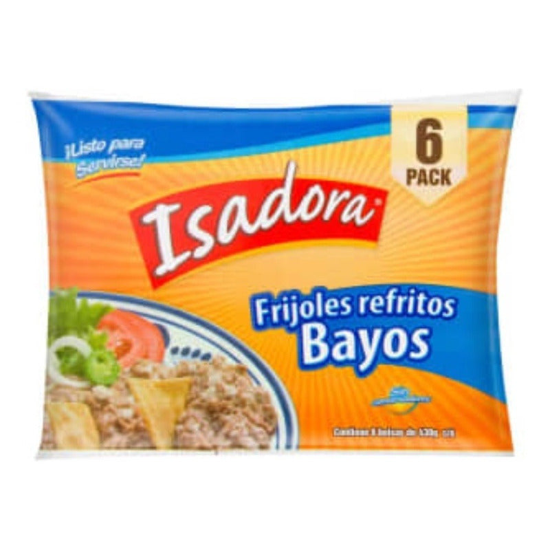 Frijoles Isadora Bayos Refritos 6 Pzas De 430 G Ts