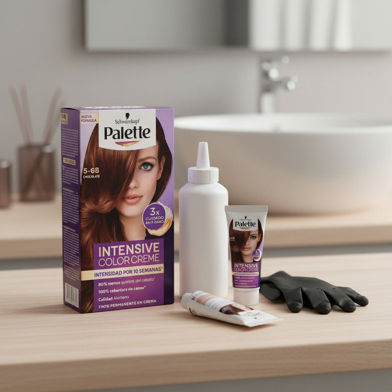 Tinte Para Cabello Palette 5-68 Chocolate 6 Piezas De 50ml 5-68 Chocolate