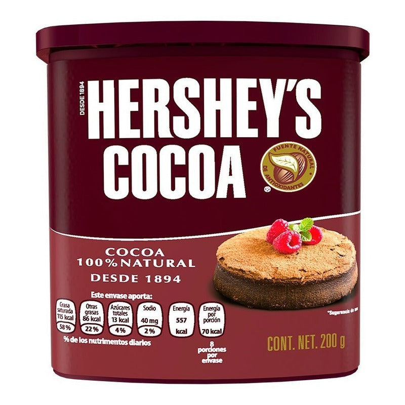 Cocoa Hershey´s Contenedor Reposteria 200gr 2 Pack Ipg
