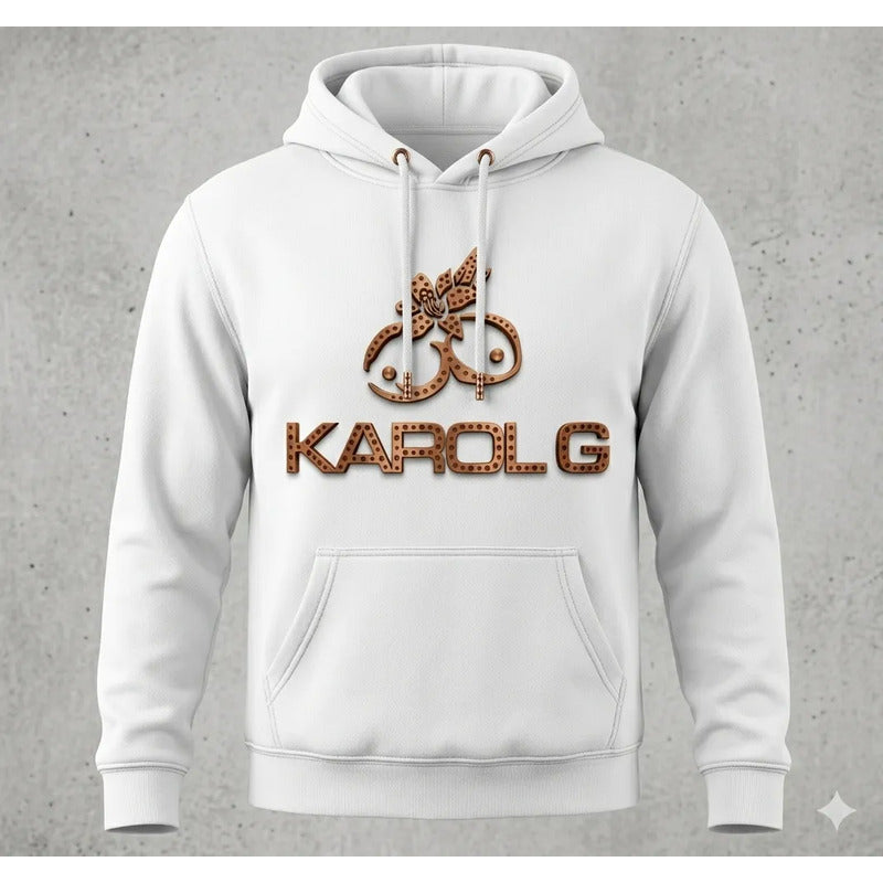 Sudadera Karol G Tropicoqueta M Blanco Lisa
