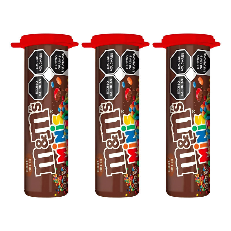 Chocolate Con Leche M&ms Minis 6 Tubos De 50,2 Gr