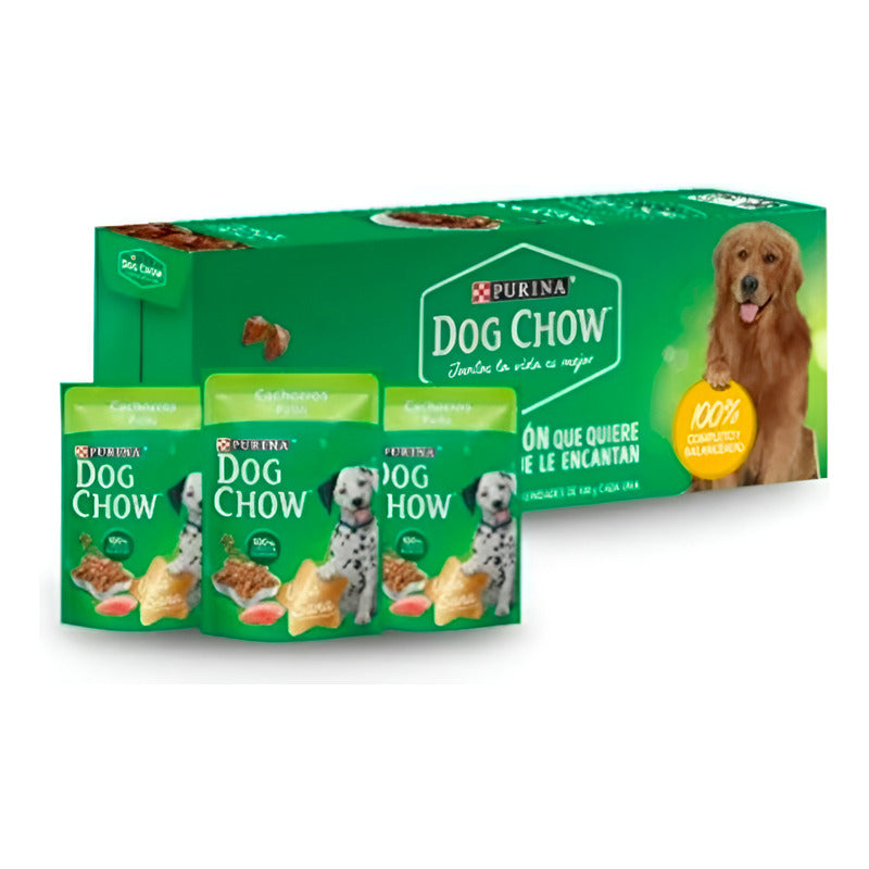 Alimento Húmedo Dog Chow Cahorro Pollo Sobre 100g (20piezas)