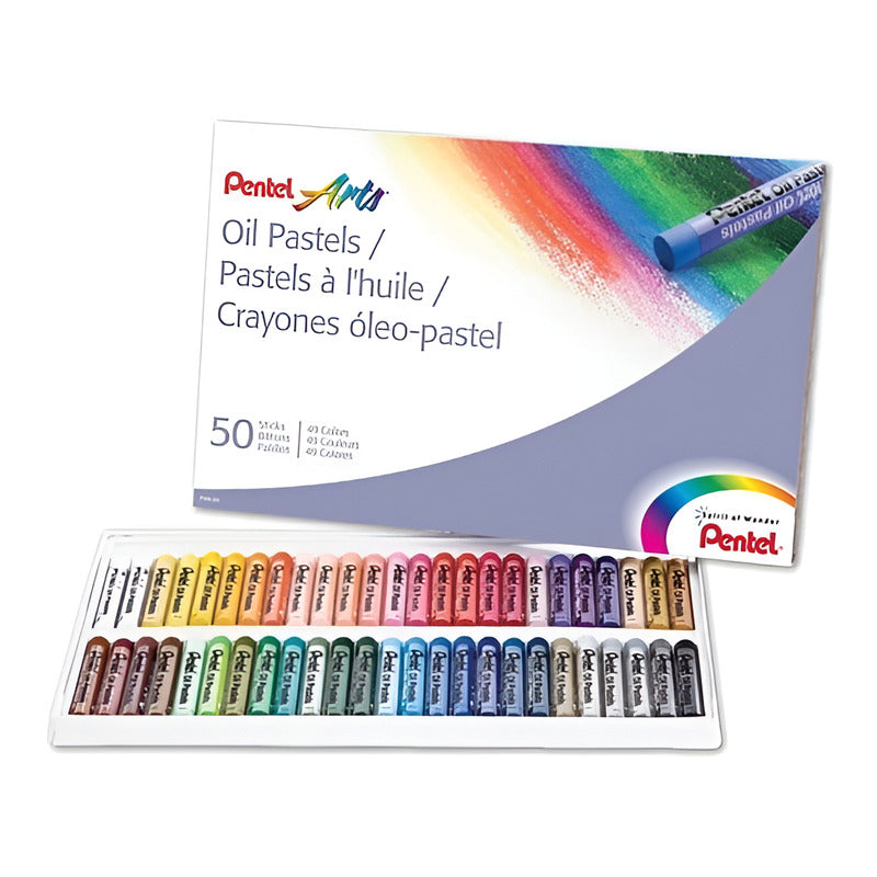 Óleo Pentel Oil Pastels 50 Unidades X Pack