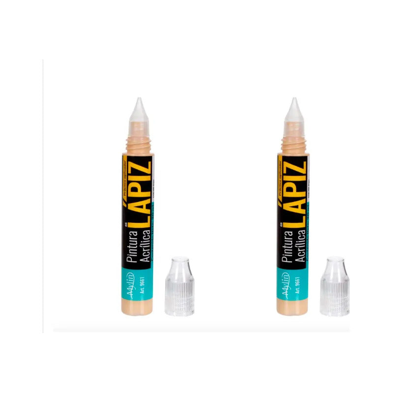 Pintura Acrílica En Lápiz Color Piel 2 Piezas De 30ml Piel