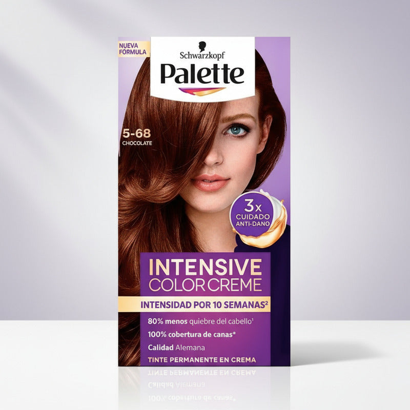 Tinte Para Cabello Palette 5-68 Chocolate 2 Piezas De 50ml 5-68 Chocolate