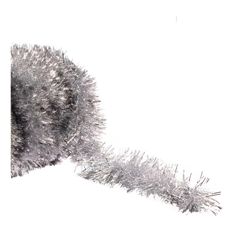 Guía De Escarcha Color Plata 12 Piezas De 9cm X 2m
