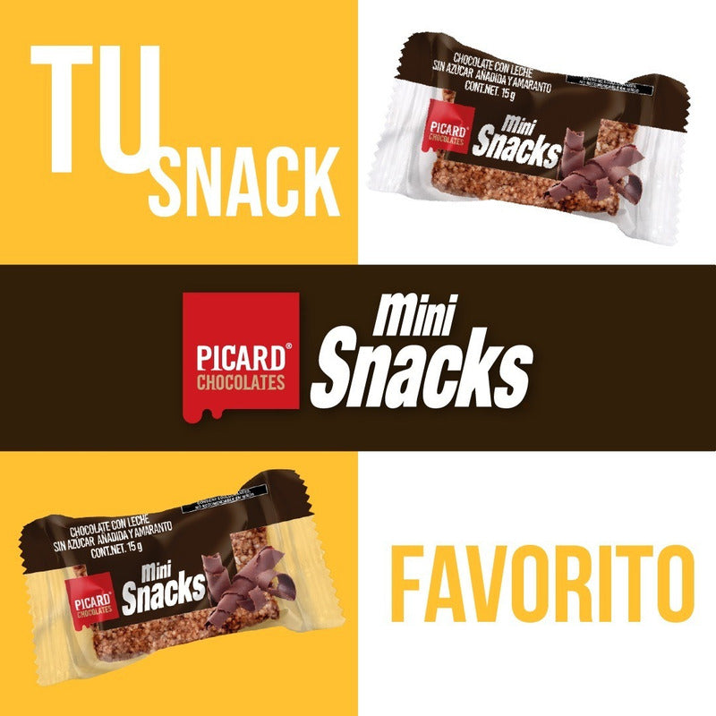 Mini Snack Chocolate /leche Sin Azúcar Y Amaranto, 180 G