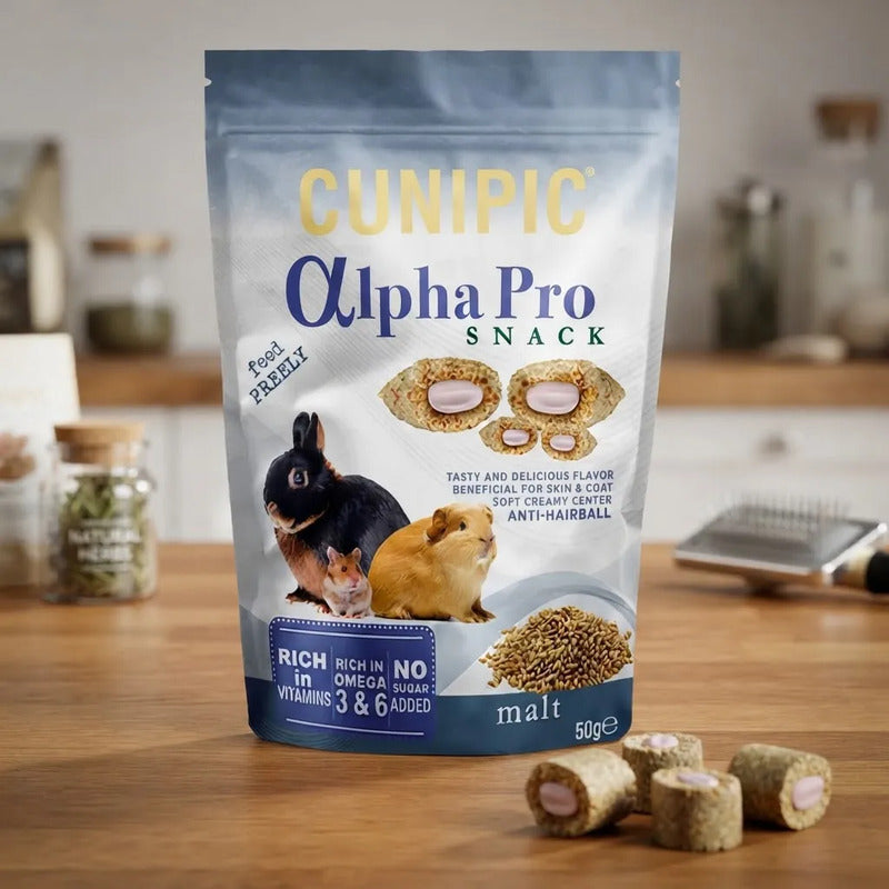 Cunipic Alpha Pro Premios De Malta Para Peq. Mamíferos, 50 G