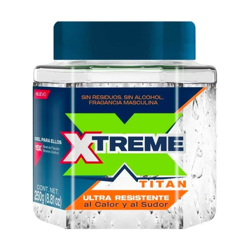 Gel Para Cabello Xtreme Titan 6 Piezas De 250g