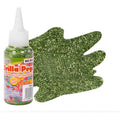 Diamantina Con Pegamento Brilla Pega Verde Lima 6 Pz De 50ml Verde Lima