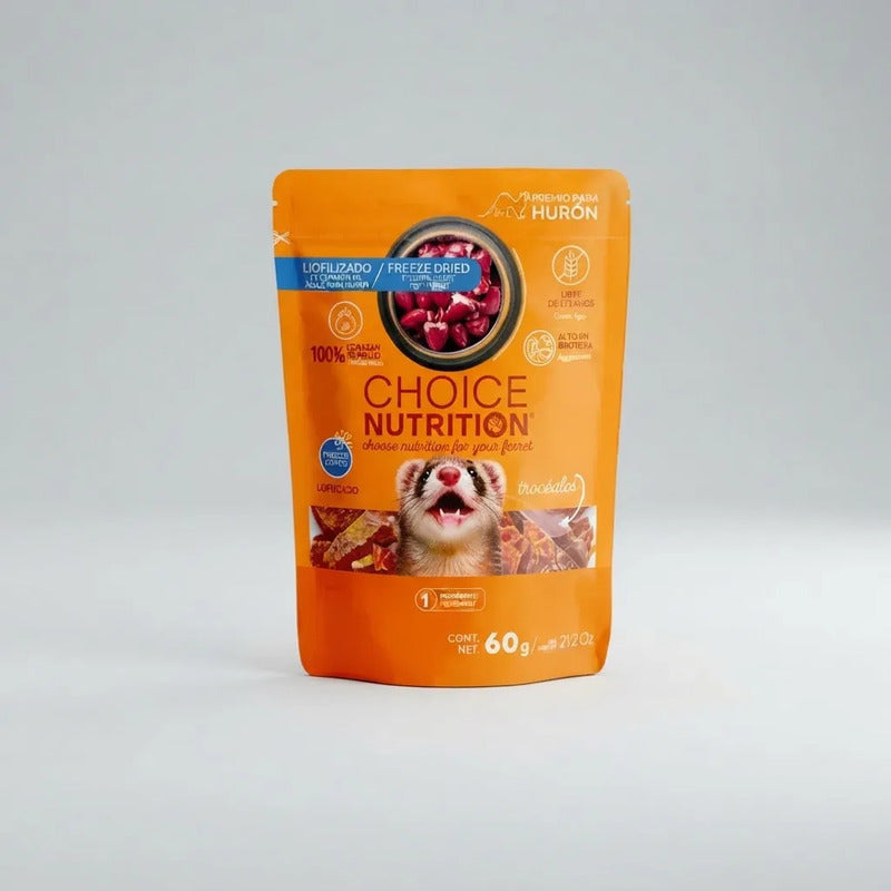 Premios Liofilizados De Corazón De Pollo Para Hurón, 60 G