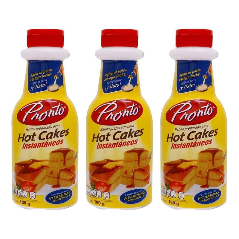 Harina Preparada Para Hot Cakes Pronto 189 G (3 Piezas)