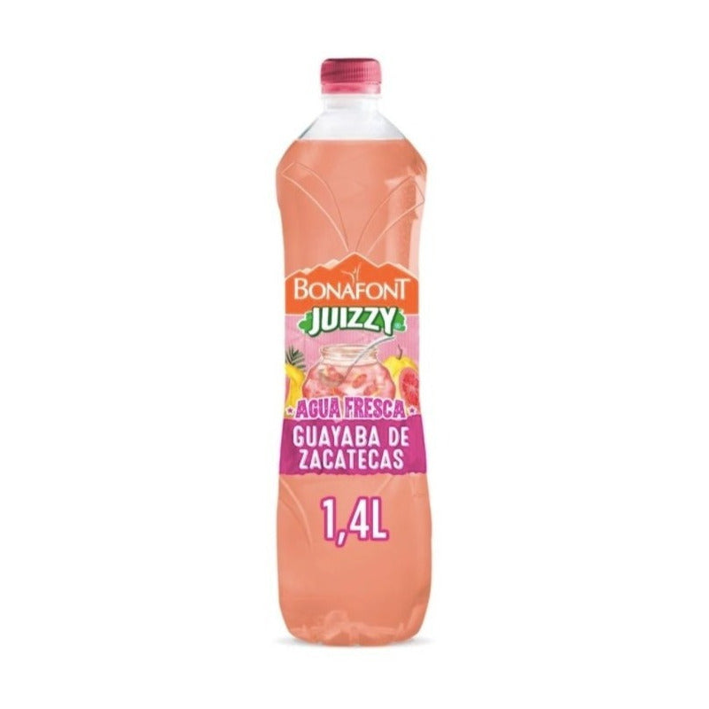 Agua Bonafont Juizzy Guayaba De Zacatecas 1.4l 3pzas