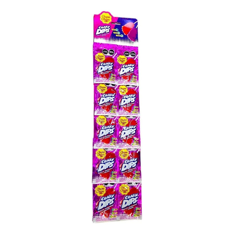 Paletas Crazy Dips Chupa Chups Fresa Y Uva (40 Pzas)