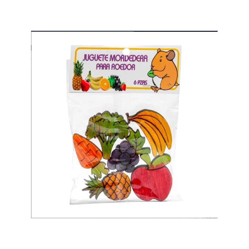 Yolcame Masticables De Frutas Pequeños Mamíferos, 6 Piezas