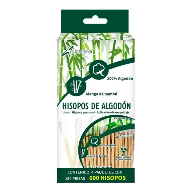 Hisopos Lidernova Cajilla Con 600 Piezas