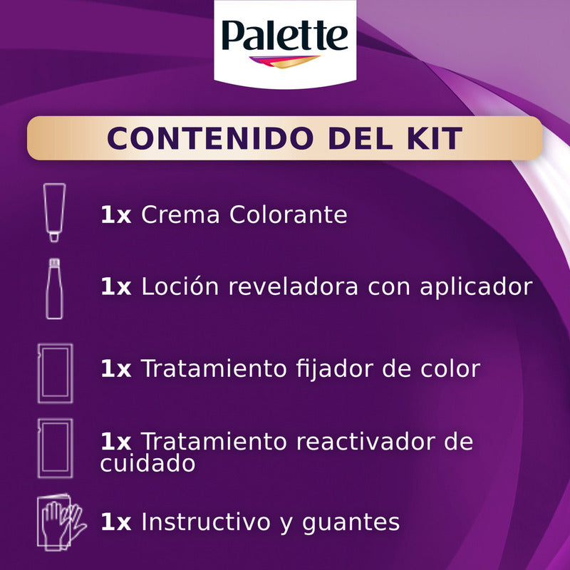 Tinte Para Cabello Color Creme Rubio Oscuro 6-0 Palette 6-0 Rubio Oscuro