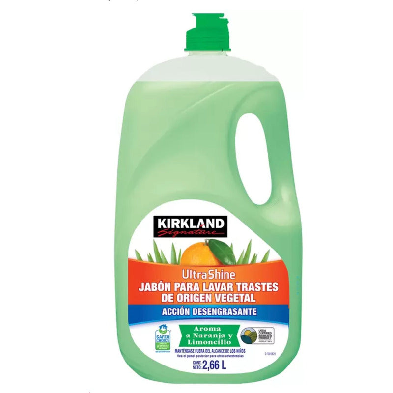 Jabón Para Trastes De Origen Vegetal Kirkland 2.6 L