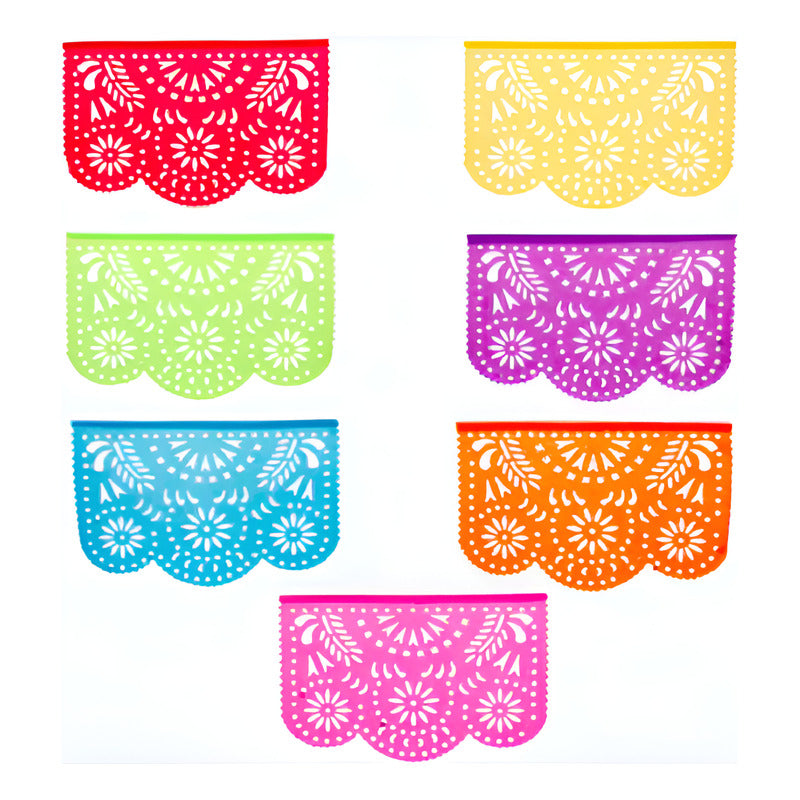 Guía De Papel Picado De 34cm X 4m 1 Piezas Varios Colores Guía De Papel Picado